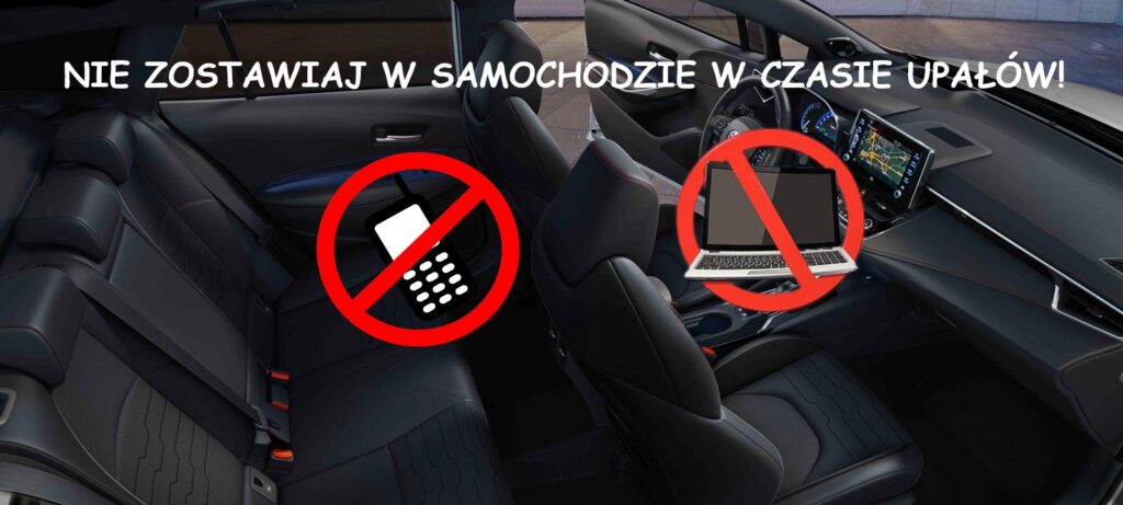 czego nie zostawiać w samochodzie